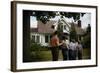 Family Admiring Home-William P. Gottlieb-Framed Photographic Print