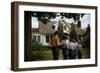 Family Admiring Home-William P. Gottlieb-Framed Photographic Print