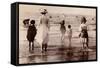 Family at the Beach, 1890-null-Framed Stretched Canvas