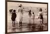 Family at the Beach, 1890-null-Framed Photographic Print