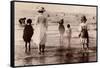 Family at the Beach, 1890-null-Framed Stretched Canvas