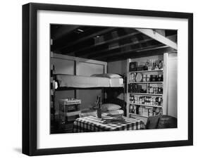 Family Basement Fallout Shelter-null-Framed Photo