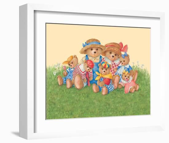 Family Bear-Renate Holzner-Framed Art Print