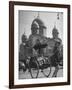 Family Being Pulled in a Rickshaw with a Russian Orthodox Church in the Background-Jack Birns-Framed Photographic Print