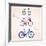 Family Bikes-Julka-Framed Art Print