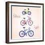 Family Bikes-Julka-Framed Art Print