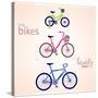 Family Bikes-Julka-Stretched Canvas