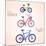 Family Bikes-Julka-Mounted Art Print