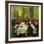 "Family Birthday Party", March 15, 1952-John Falter-Framed Giclee Print