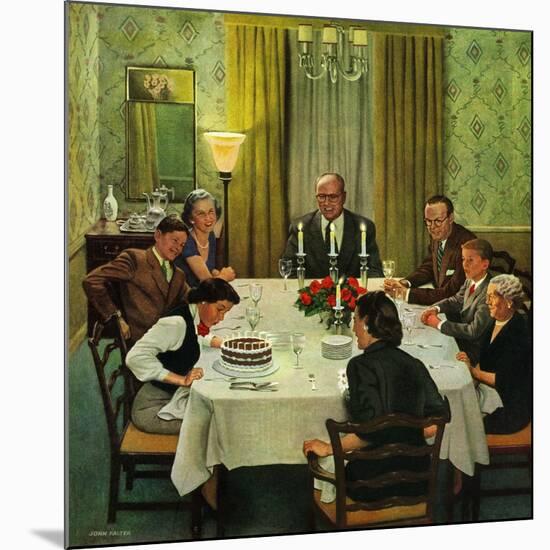 "Family Birthday Party", March 15, 1952-John Falter-Mounted Giclee Print