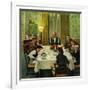 "Family Birthday Party", March 15, 1952-John Falter-Framed Giclee Print