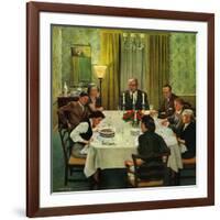 "Family Birthday Party", March 15, 1952-John Falter-Framed Giclee Print