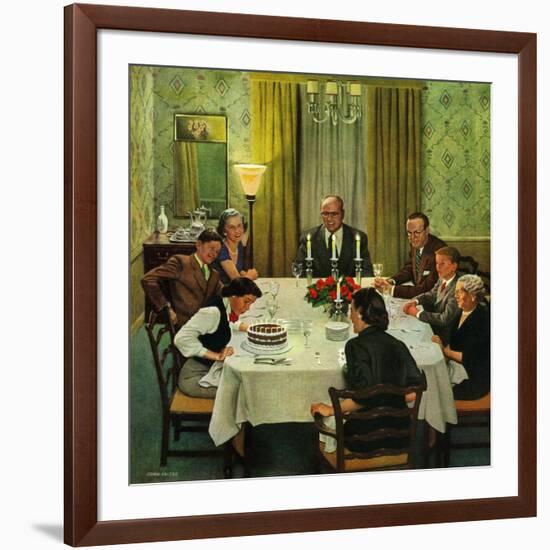 "Family Birthday Party", March 15, 1952-John Falter-Framed Giclee Print