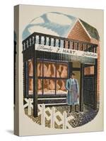 Family Butcher-Eric Ravilious-Stretched Canvas