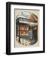 Family Butcher-Eric Ravilious-Framed Premium Giclee Print