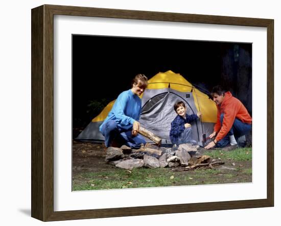 Family Camping Trip-null-Framed Premium Photographic Print