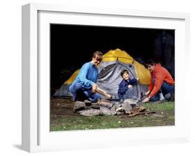 Family Camping Trip-null-Framed Premium Photographic Print