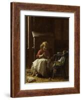 Family Cares, 1873-Eastman Johnson-Framed Giclee Print