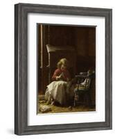 Family Cares, 1873-Eastman Johnson-Framed Giclee Print