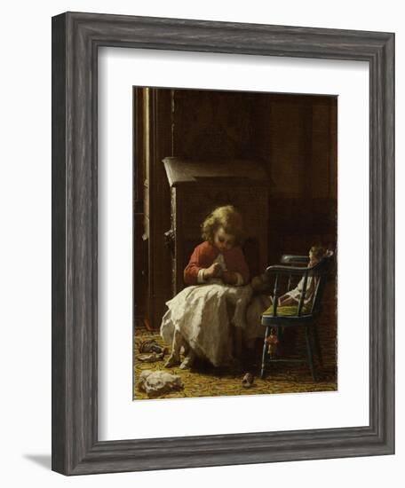 Family Cares, 1873-Eastman Johnson-Framed Giclee Print