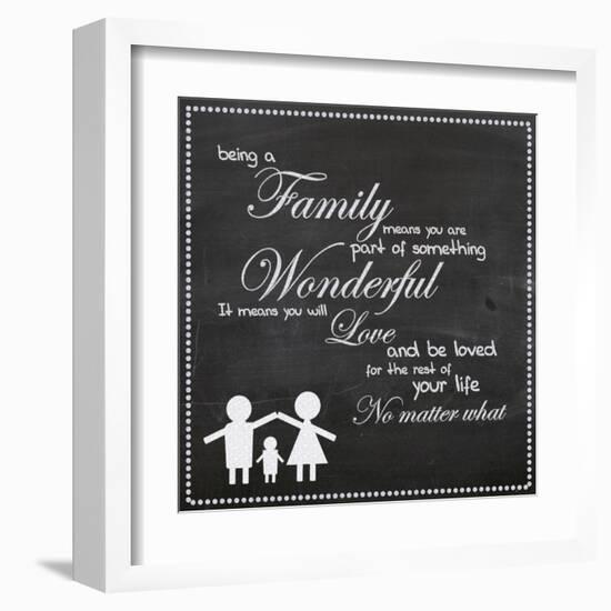 Family Chalk White-Lauren Gibbons-Framed Art Print