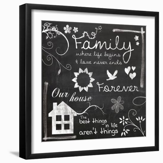 Family Chalk-Lauren Gibbons-Framed Art Print