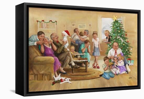 Family Christmas-Dianne Dengel-Framed Stretched Canvas