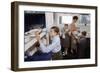 Family Cleaning the Dishes-William P. Gottlieb-Framed Photographic Print