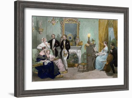 Family Concert, c.1840-Eugene Louis Lami-Framed Giclee Print