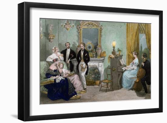 Family Concert, c.1840-Eugene Louis Lami-Framed Giclee Print