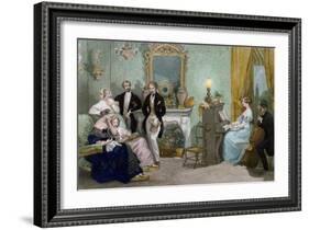 Family Concert, c.1840-Eugene Louis Lami-Framed Giclee Print