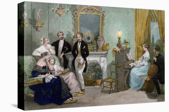 Family Concert, c.1840-Eugene Louis Lami-Stretched Canvas