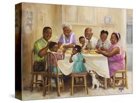 Family Dinner-Dianne Dengel-Stretched Canvas