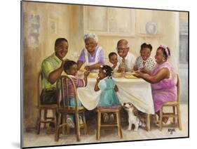 Family Dinner-Dianne Dengel-Mounted Giclee Print