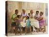 Family Dinner-Dianne Dengel-Stretched Canvas