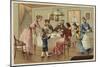 Family Drinking Chocolate-null-Mounted Giclee Print