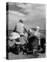 Family Driving on Motorcycle and Sidecar from Omaha, Nebraska to Salt Lake City, UT-Allan Grant-Stretched Canvas