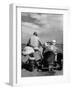 Family Driving on Motorcycle and Sidecar from Omaha, Nebraska to Salt Lake City, UT-Allan Grant-Framed Photographic Print