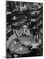 Family Eating at a Local Drugstore-null-Mounted Photographic Print