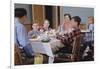 Family Eating at the Dinner Table-William P. Gottlieb-Framed Photographic Print