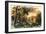 Family Fleeing a Forest Fire in the Maine Woods, 1850s-null-Framed Giclee Print