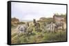 Family Friends-Charles Jones-Framed Stretched Canvas