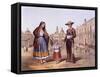 Family from Tierra Adentro, 1840-Carlos Pellegrini-Framed Stretched Canvas