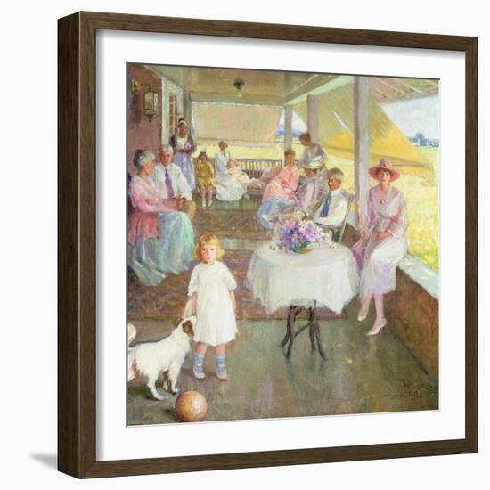 Family Gathering, 1919-Pauline Palmer-Framed Giclee Print