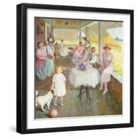 Family Gathering, 1919-Pauline Palmer-Framed Giclee Print