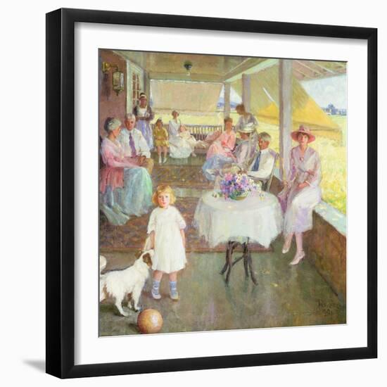 Family Gathering, 1919-Pauline Palmer-Framed Giclee Print