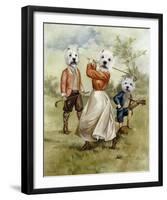 Family Golf Team-Thierry Poncelet-Framed Premium Giclee Print