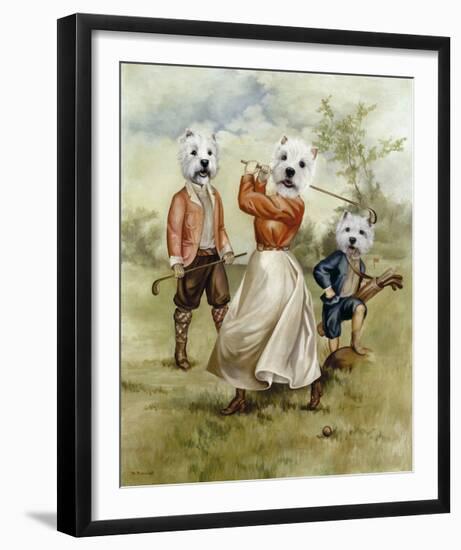 Family Golf Team-Thierry Poncelet-Framed Premium Giclee Print