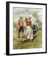 Family Golf Team-Thierry Poncelet-Framed Premium Giclee Print