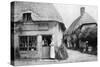 Family Grocer, Corner of Bradford Peverell, Wessex, C1922-null-Stretched Canvas